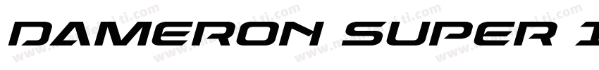 Dameron Super Italic Italic字体转换